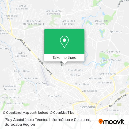 Play Assistência Técnica Informática e Celulares map