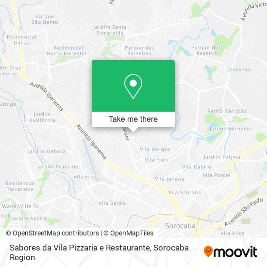 Sabores da Vila Pizzaria e Restaurante map