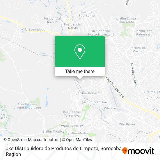 Jks Distribuidora de Produtos de Limpeza map