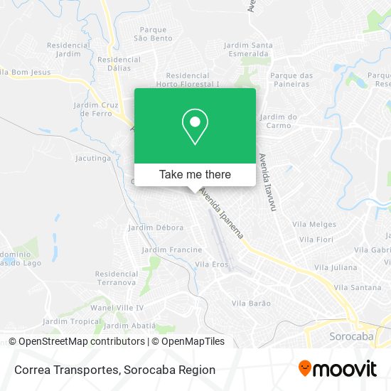 Correa Transportes map