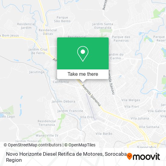 Novo Horizonte Diesel Retifica de Motores map