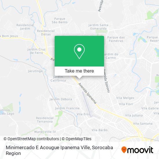 Minimercado E Acougue Ipanema Ville map