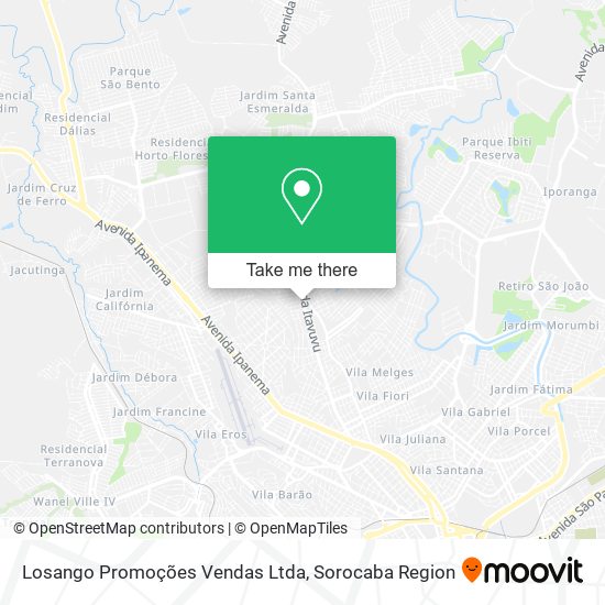 Mapa Losango Promoções Vendas Ltda