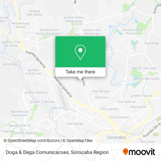 Mapa Doga & Dega Comunicacoes