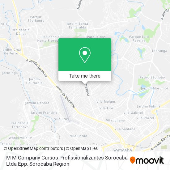 M M Company Cursos Profissionalizantes Sorocaba Ltda Epp map