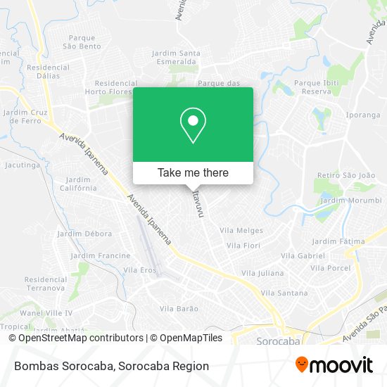 Mapa Bombas Sorocaba