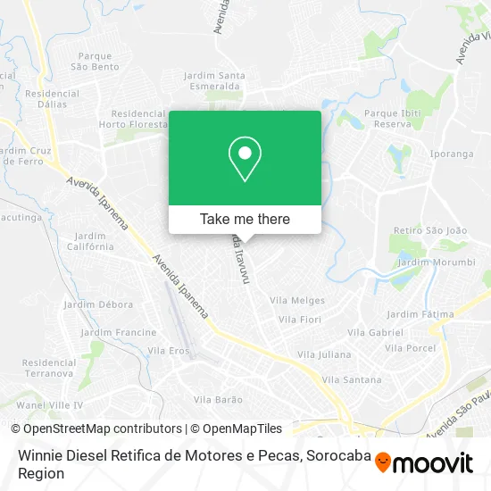 Winnie Diesel Retifica de Motores e Pecas map