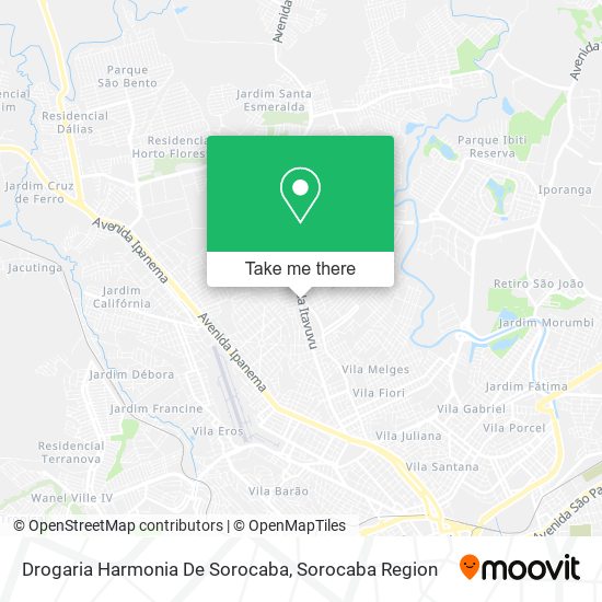 Drogaria Harmonia De Sorocaba map