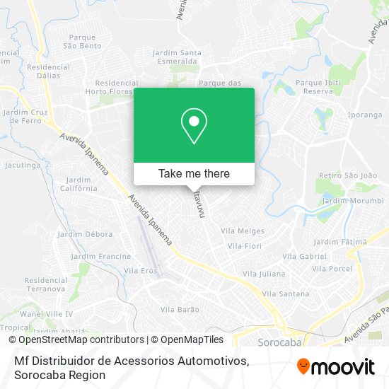 Mf Distribuidor de Acessorios Automotivos map