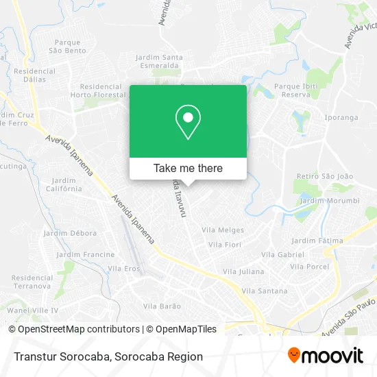 Transtur Sorocaba map