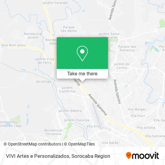 VIVI Artes e Personalizados map