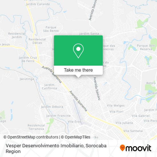 Mapa Vesper Desenvolvimento Imobiliario