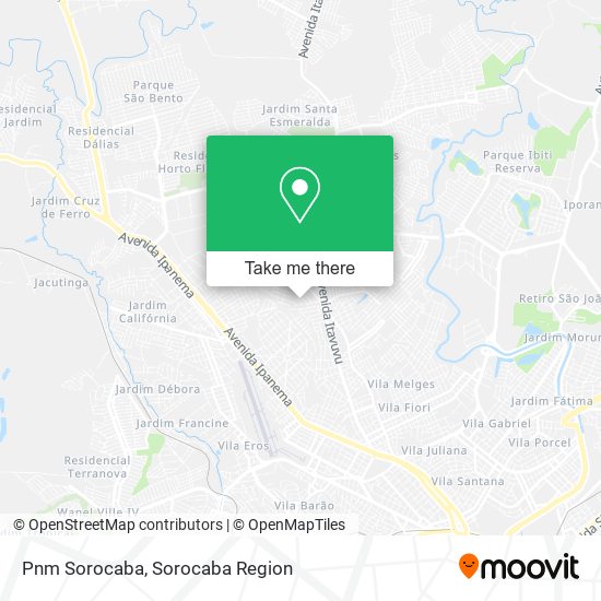 Pnm Sorocaba map