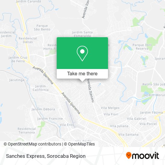 Sanches Express map