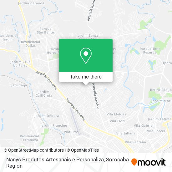 Nanys Produtos Artesanais e Personaliza map