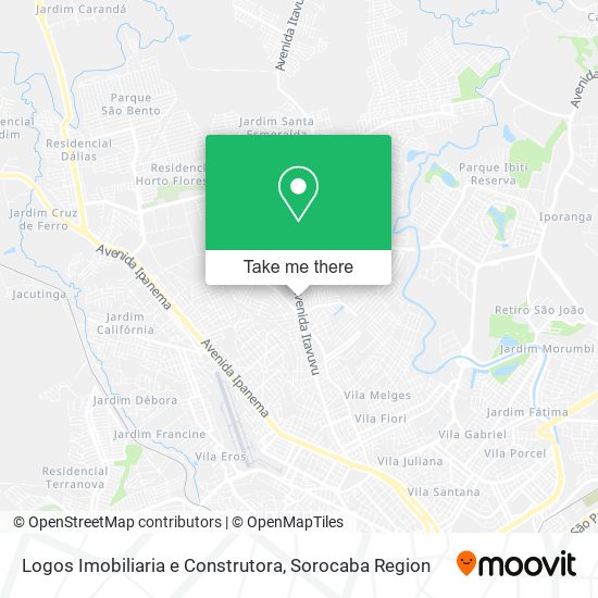 Mapa Logos Imobiliaria e Construtora