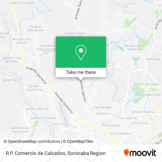 Mapa R.P. Comercio de Calcados