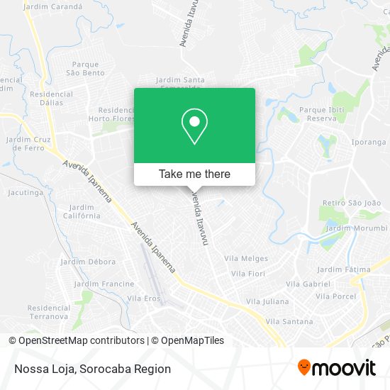 Mapa Nossa Loja