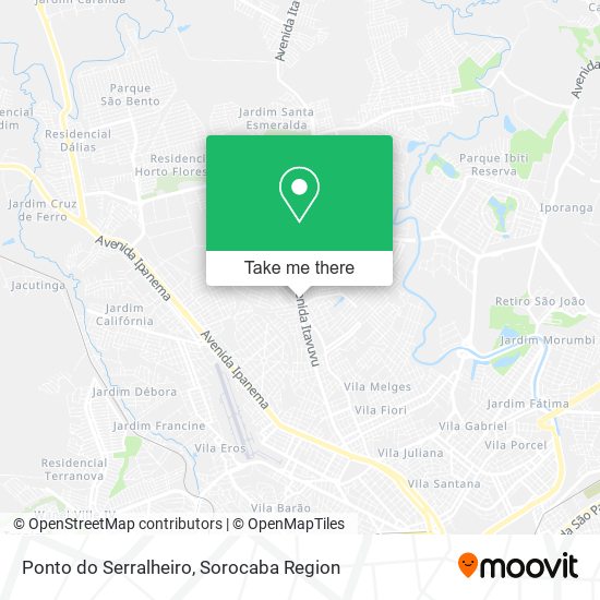 Mapa Ponto do Serralheiro