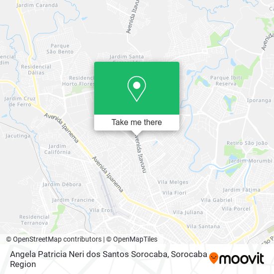 Angela Patricia Neri dos Santos Sorocaba map