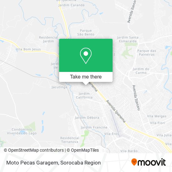 Moto Pecas Garagem map