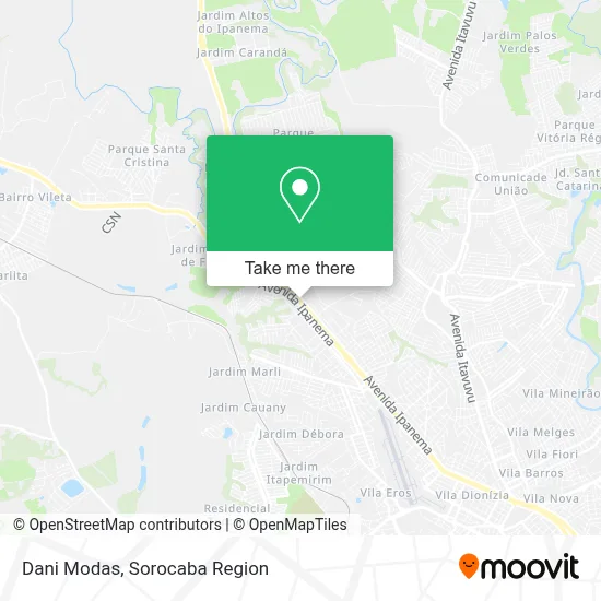 Dani Modas map