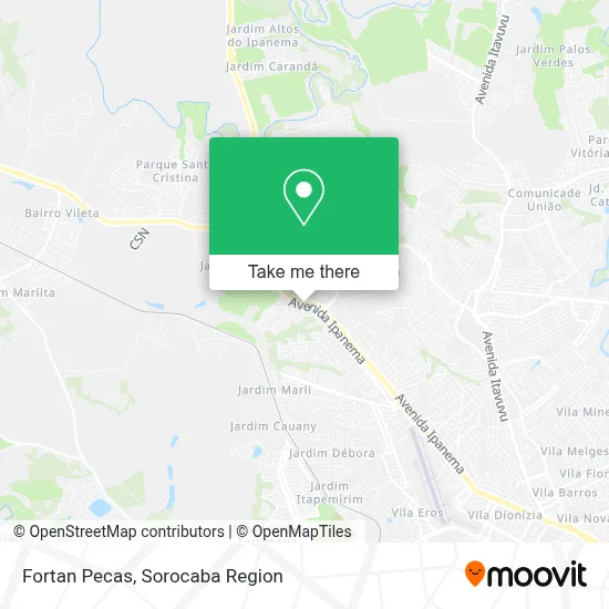 Fortan Pecas map