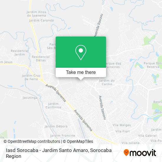 Iasd Sorocaba - Jardim Santo Amaro map