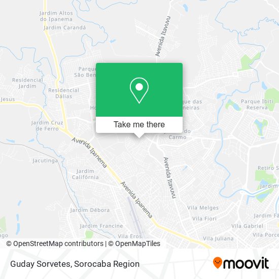 Mapa Guday Sorvetes
