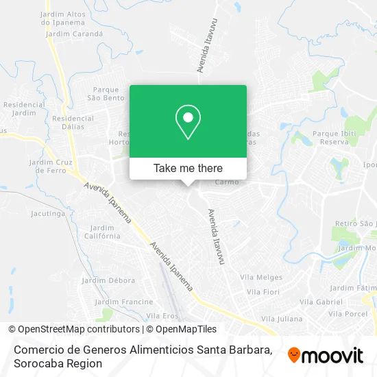 Comercio de Generos Alimenticios Santa Barbara map