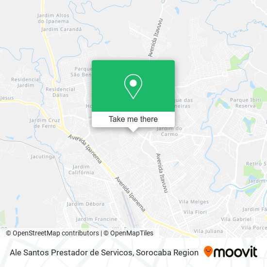 Mapa Ale Santos Prestador de Servicos
