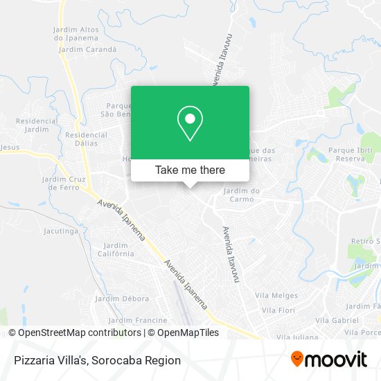 Pizzaria Villa's map