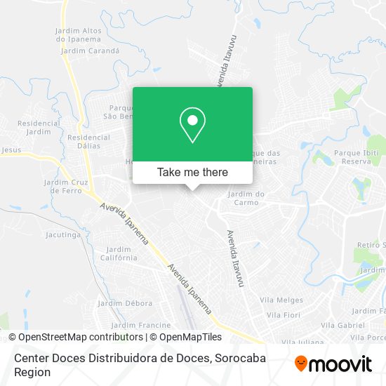 Center Doces Distribuidora de Doces map