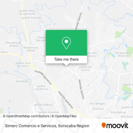 Simerc Comercio e Servicos map