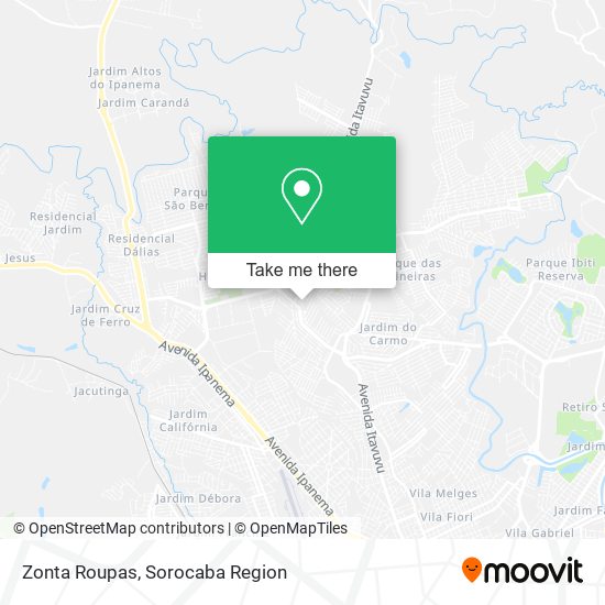 Mapa Zonta Roupas