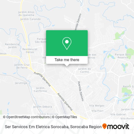 Ser Servicos Em Eletrica Sorocaba map