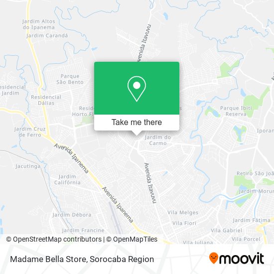 Madame Bella Store map