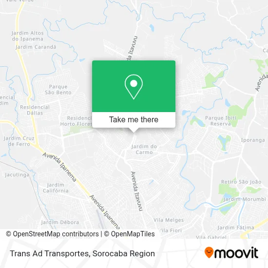 Trans Ad Transportes map