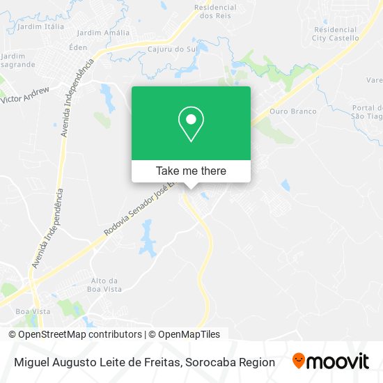 Miguel Augusto Leite de Freitas map