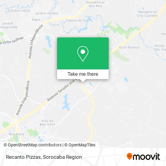 Recanto Pizzas map