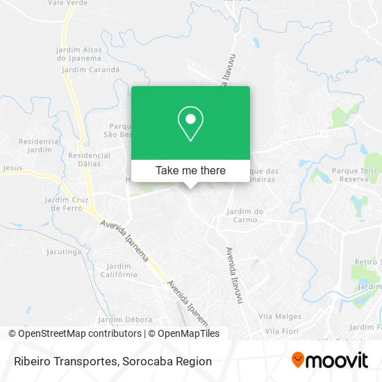 Ribeiro Transportes map