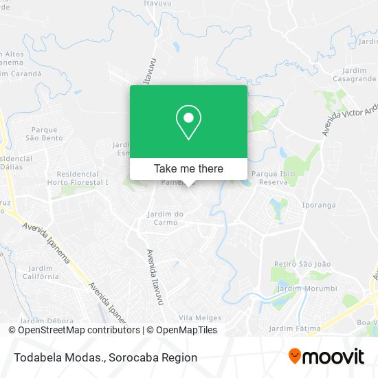 Todabela Modas. map