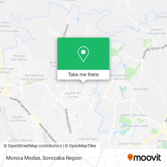 Monica Modas map