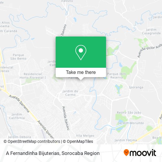 A Fernandinha Bijuterias map