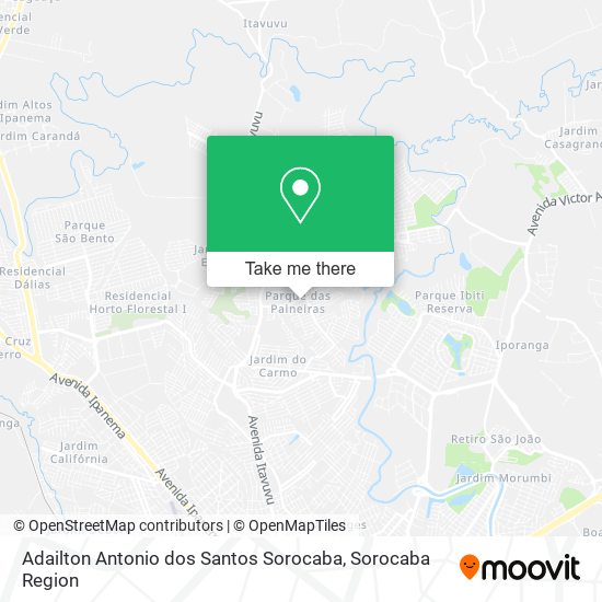 Adailton Antonio dos Santos Sorocaba map