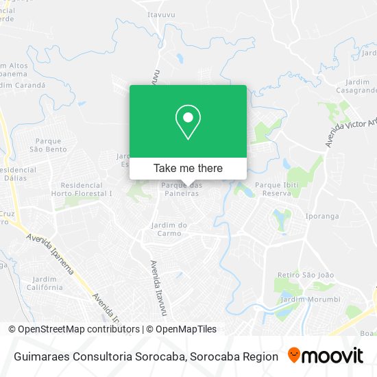 Guimaraes Consultoria Sorocaba map