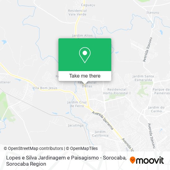 Mapa Lopes e Silva Jardinagem e Paisagismo - Sorocaba