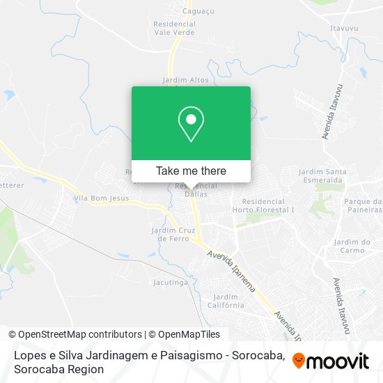 Lopes e Silva Jardinagem e Paisagismo - Sorocaba map