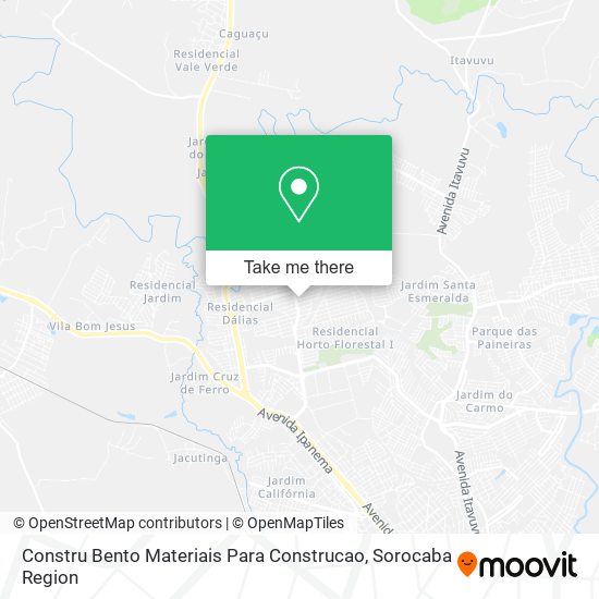 Mapa Constru Bento Materiais Para Construcao