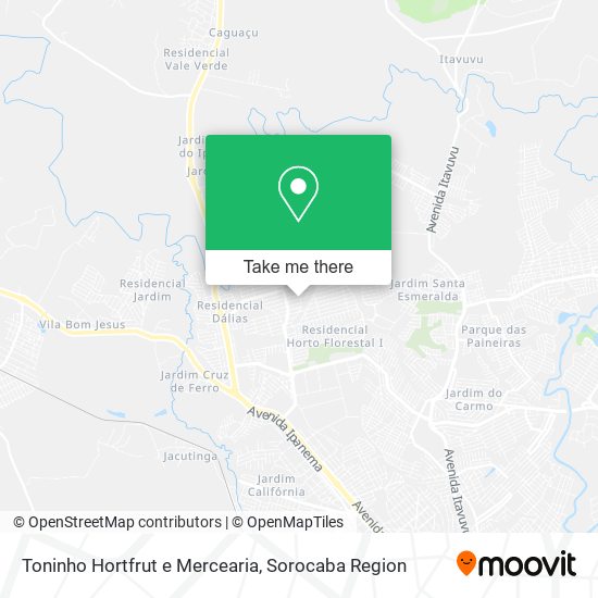 Toninho Hortfrut e Mercearia map